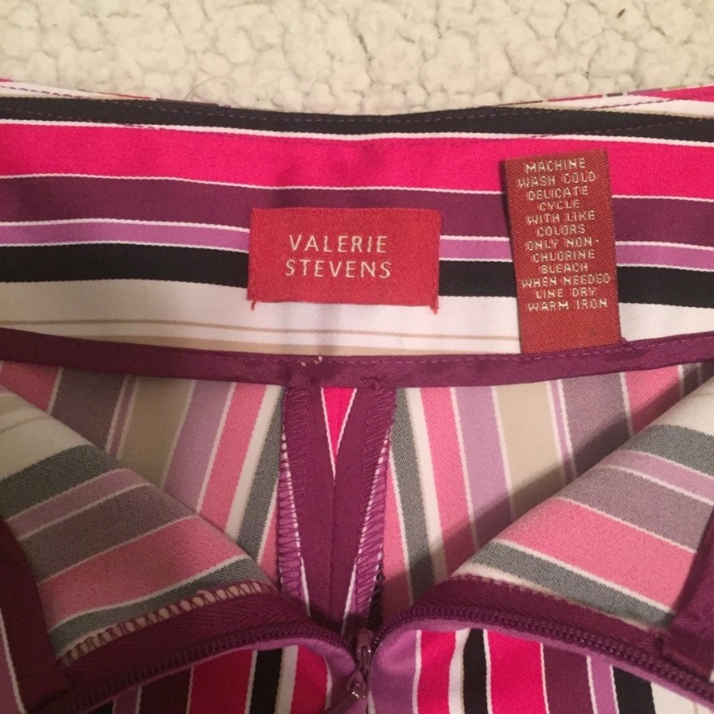 Valerie Stevens pink purple golf casual skirt NWT - Picture 6 of 7